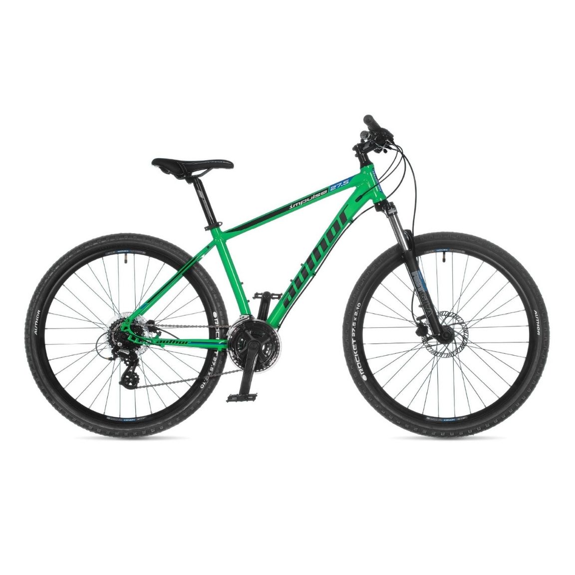 Велосипед Author Impulse 17" (22) зеленый/черный/синий