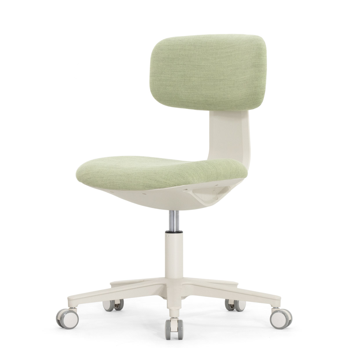 Эргономичное кресло Falto Rookie Plus (поворот спинки, ткань, каркас светлый, зелёный)