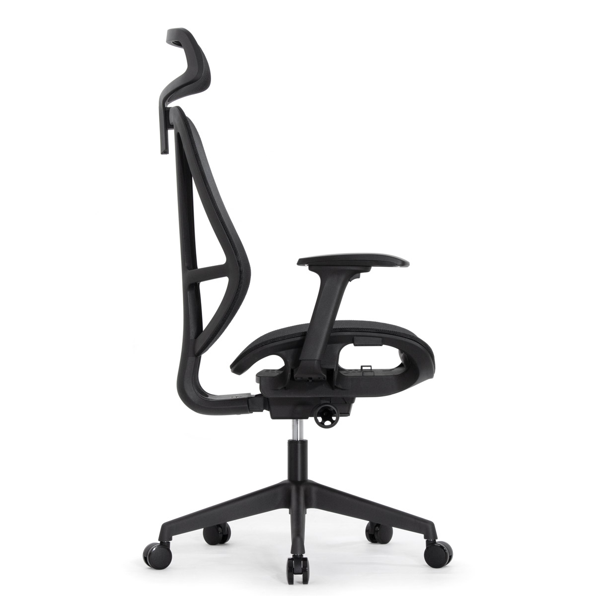 Эргономичное кресло Falto HOP ECO (удлинённое сиденье, сетка, чёрный)