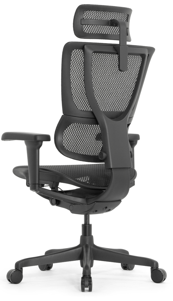 Эргономичное кресло Falto IOO Ultra (наклон вперёд, сетка, чёрный)