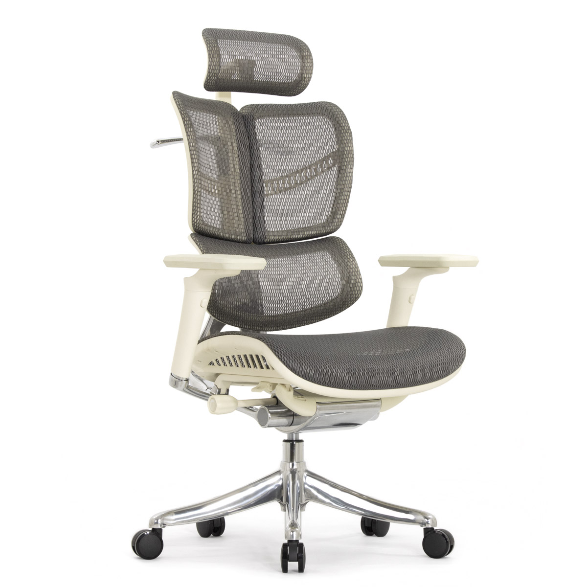 Анатомическое кресло Falto Fly 2 (динамичный подголовник, подлокотники 6D (360), сетка, светлый)