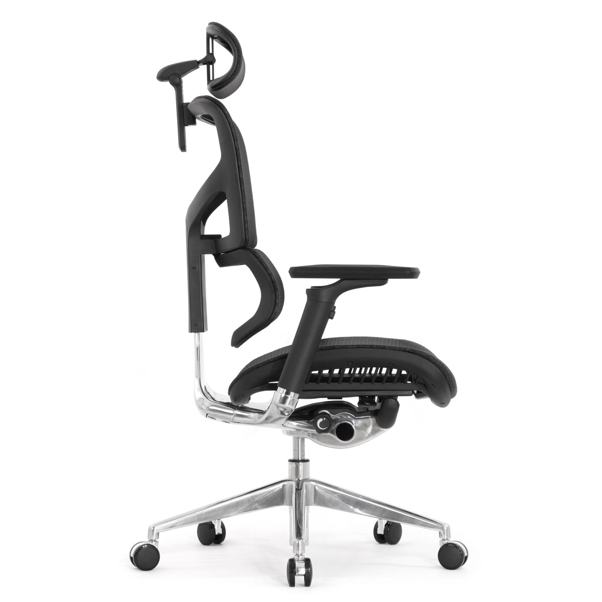 Эргономичное кресло Falto Sail 2 (динамичный поясничный упор, подлокотники 6D (360), сетка, чёрный)