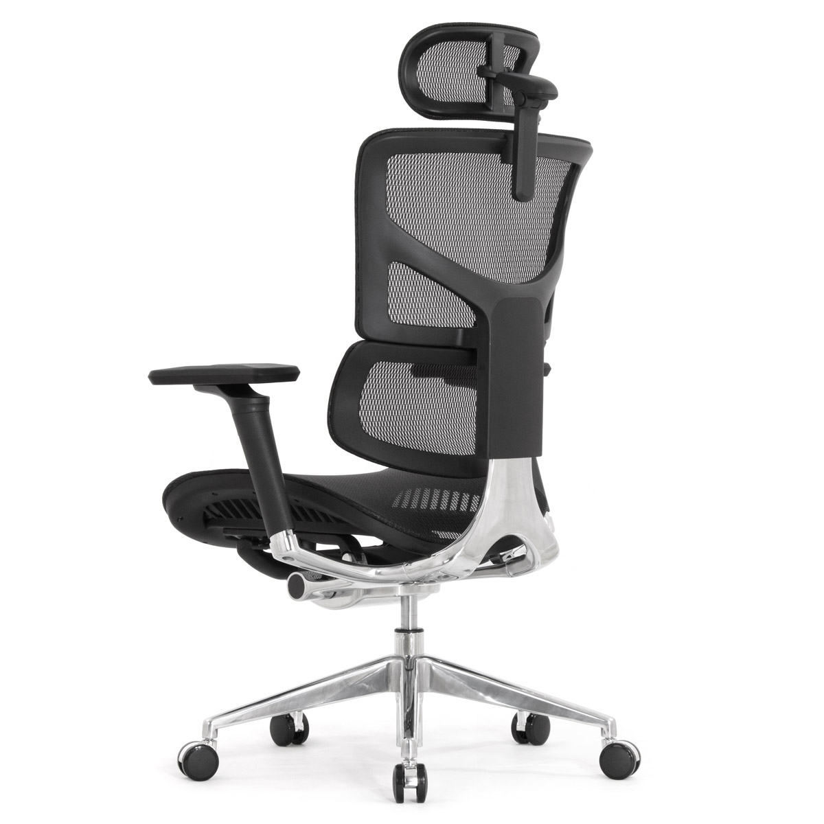 Эргономичное кресло Falto Sail 2 (динамичный поясничный упор, подлокотники 6D (360), сетка, чёрный)