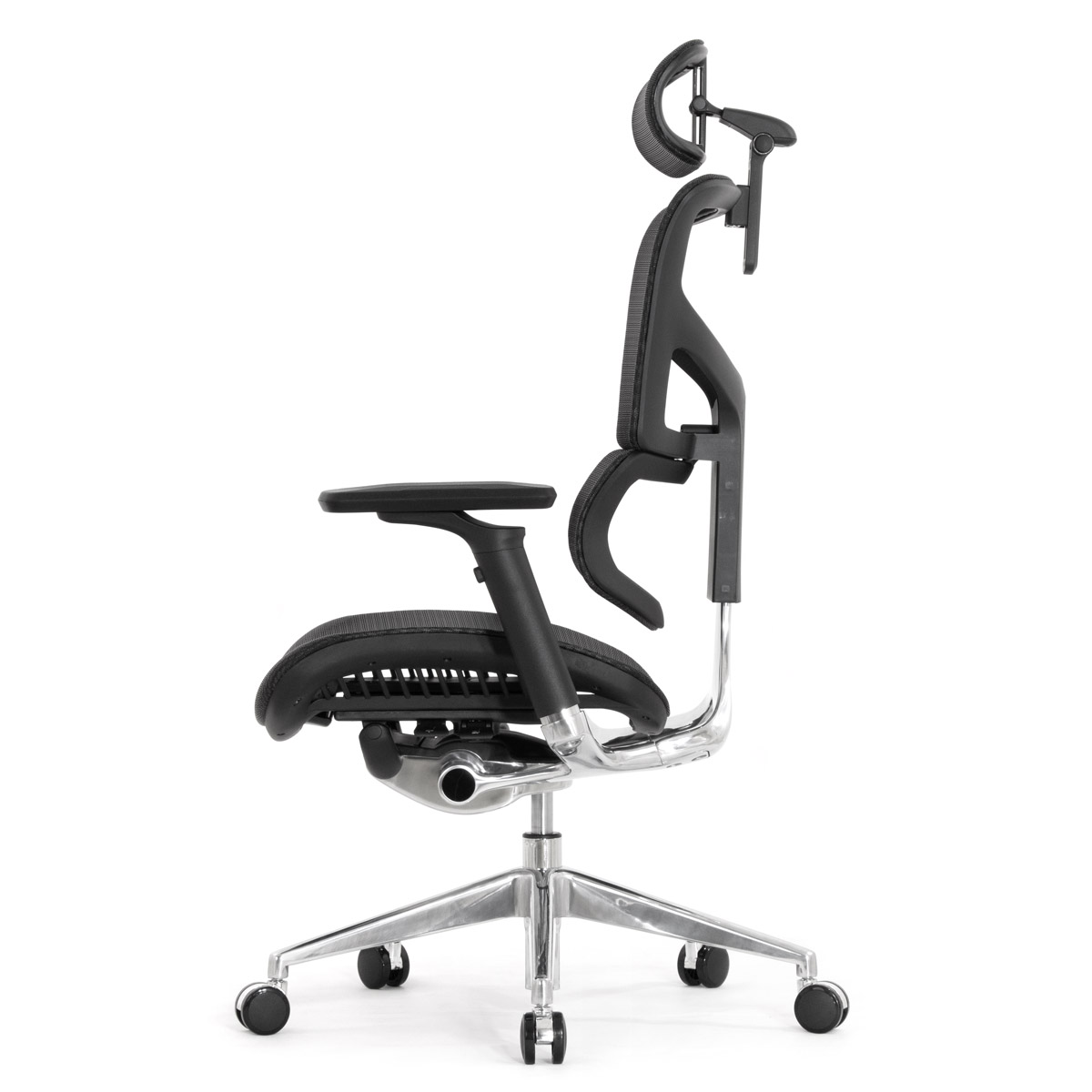Эргономичное кресло Falto Sail 2 (динамичный поясничный упор, подлокотники 6D (360), сетка, чёрный)