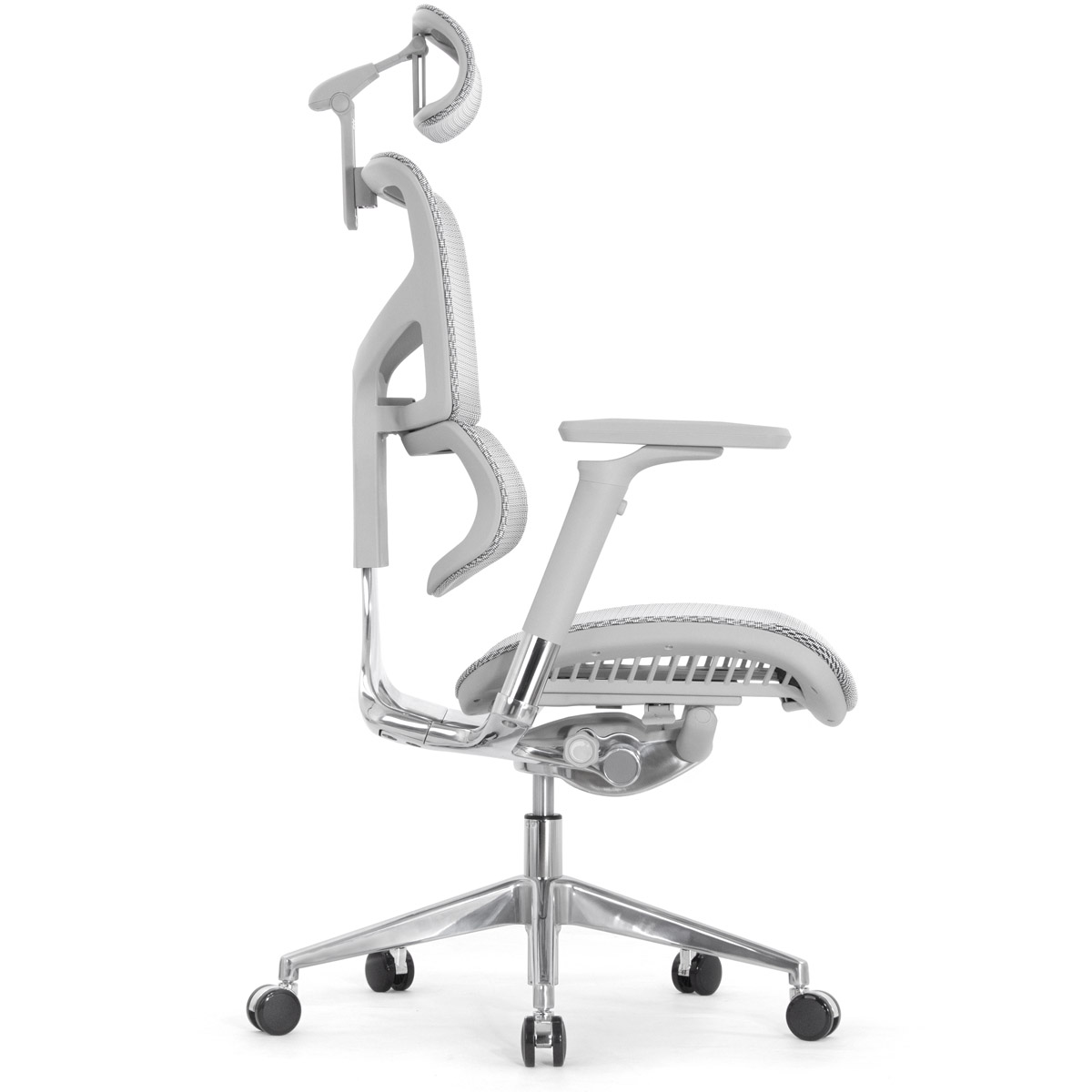 Эргономичное кресло Falto Sail 2 (динамичный поясничный упор, подлокотники 6D (360), сетка, светлый)