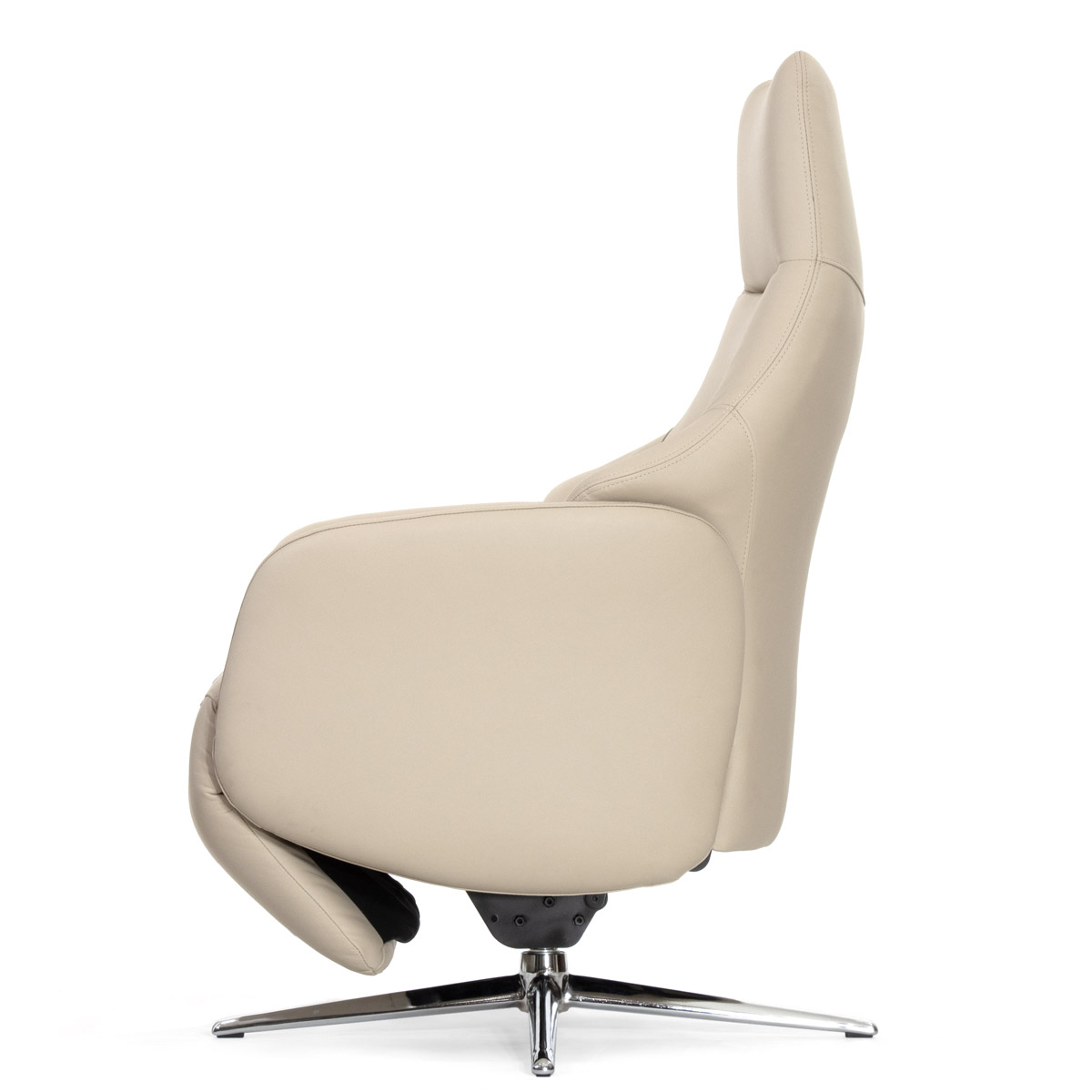 Кресло-реклайнер Falto Crema (2 мотора, zero, аккумулятор, натуральная кожа, бежевый)