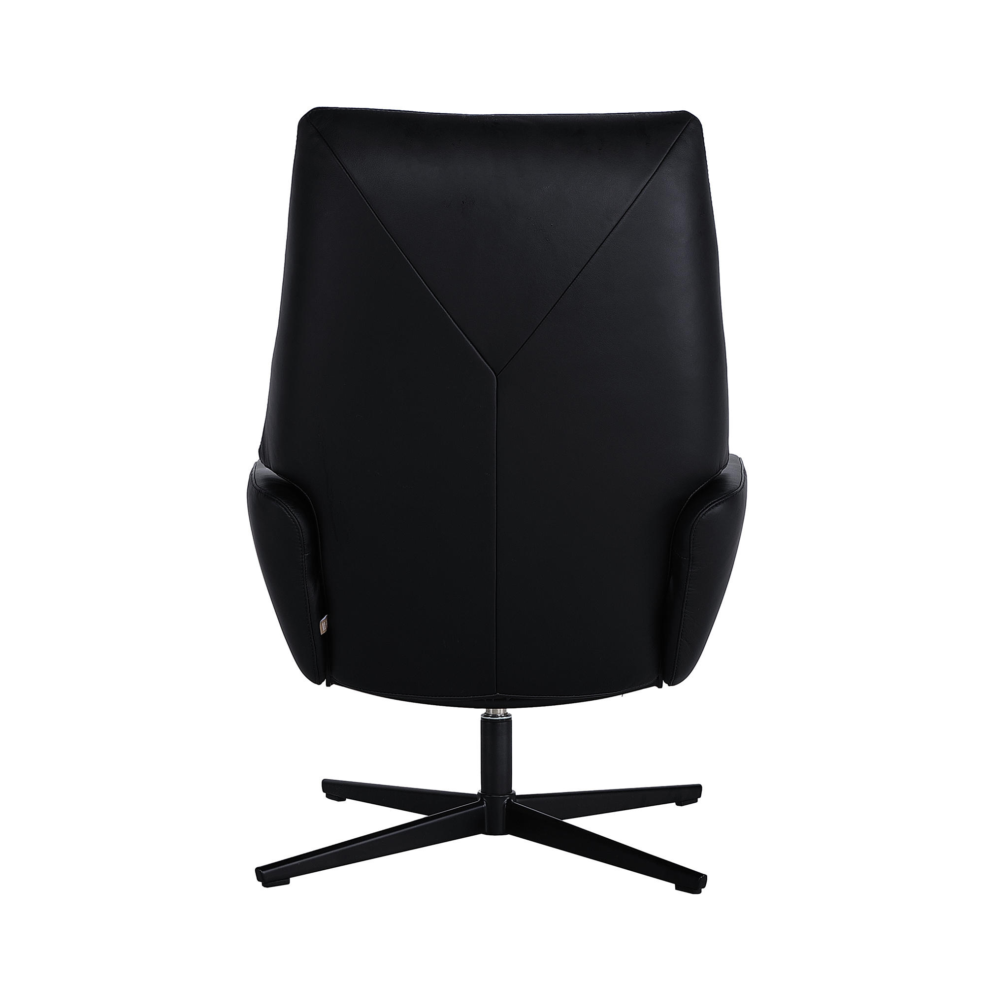 Кресло-реклайнер Ergo Lounge, чёрная кожа