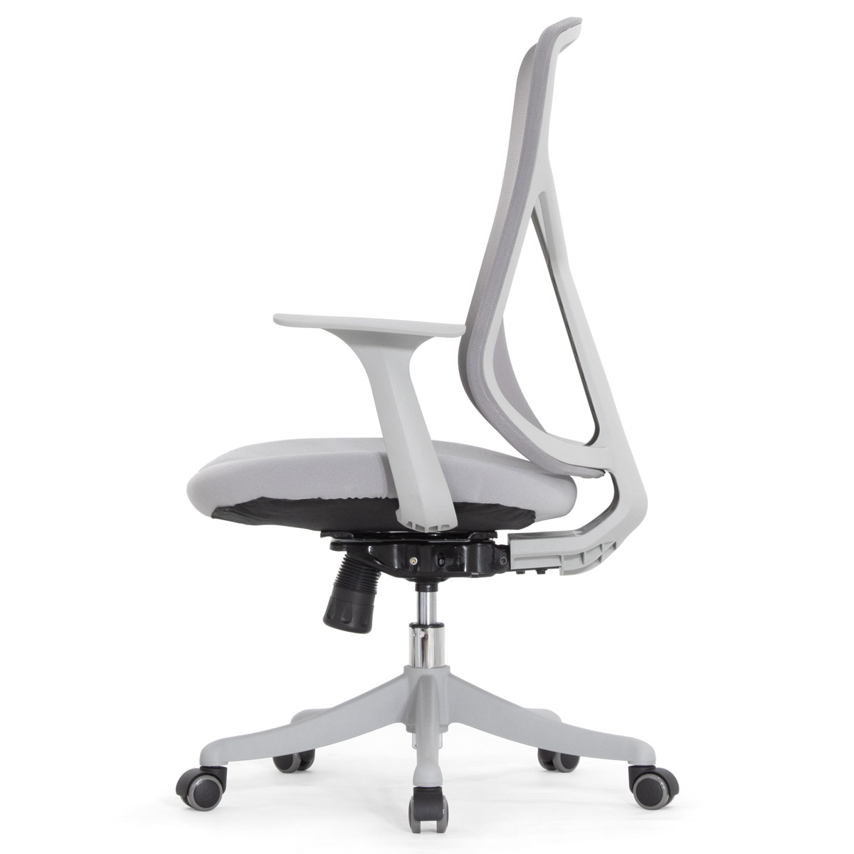 Эргономичное кресло Falto Кураж (без подголовника, сетка, ткань, серый)