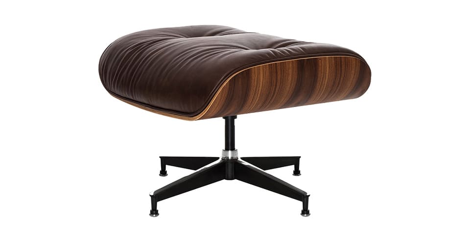 Кресло для отдыха Eames Lounge Chair & Ottoman Premium состаренная кожа