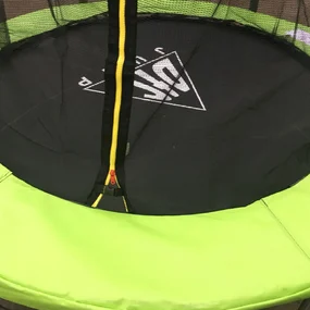 Батут DFC JUMP 14 ft складной, сетка, чехол, apple green, 427 см