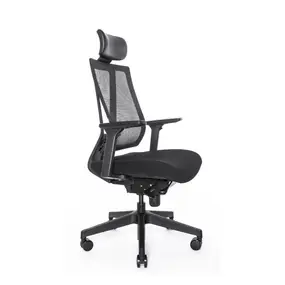 Эргономичное кресло Falto G1 (3 уровня поясницы, сетка, ткань, чёрный)
