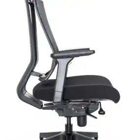 Эргономичное кресло Falto G1 (3 уровня поясницы, сетка, ткань, чёрный)