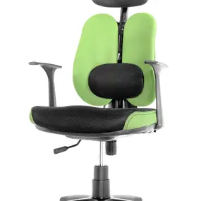 Детское эргономичное кресло Falto Duo Gini (ткань, зелёный)