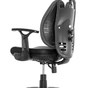 Ортопедическое кресло Falto Inno Health (двойная динамичная спинка, ткань, каркас чёрный, серый)