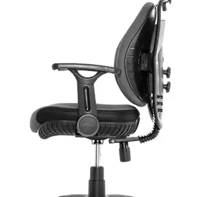 Ортопедическое кресло Falto Inno Health (двойная динамичная спинка, ткань, каркас чёрный, серый)