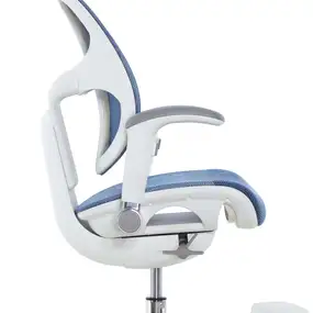 Детское эргономичное кресло Falto ORTO (корсетная спинка, слайдер, подлокотники 3D, сетка, синий)