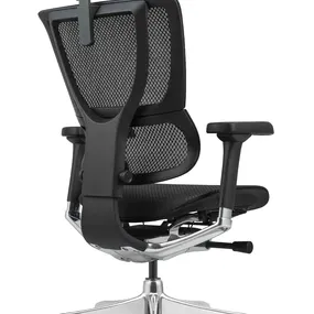 Эргономичное кресло Falto IOO E Elite (электроуправление, SmartWork, алюминий, наклон вперёд, сетка, чёрный)