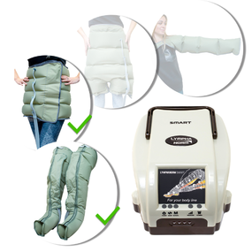 Лимфодренажный аппарат LymphaNorm Smart + 2 манжеты для ног (L) + талия (XL / XXL)