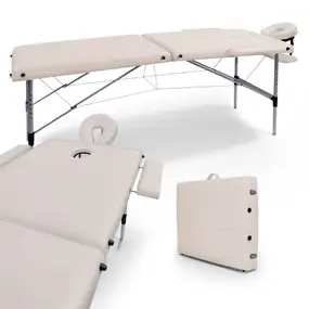 Складной массажный стол Unix  Master 2 Section White