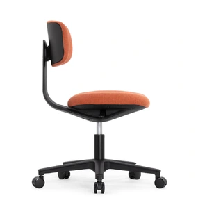 Эргономичное кресло Falto Rookie Plus (поворот спинки, ткань, каркас чёрный, оранжевый)