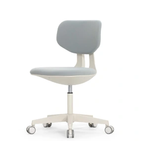 Эргономичное кресло Falto Rookie (регулируемая спинка, ткань, каркас светлый, серый)