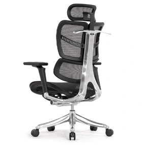 Анатомическое кресло Falto Fly 2 (динамичный подголовник, подлокотники 6D (360), сетка, чёрный)