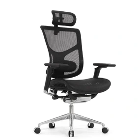 Компьютерное кресло Falto Star Ergo 2 (2D поясничный упор, подлокотники 6D (360), сетка, чёрный)