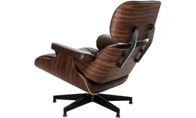Кресло для отдыха Eames Lounge Chair & Ottoman Premium состаренная кожа